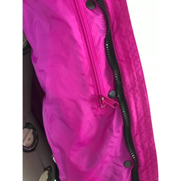 Vintage Columbia Sz M Bugaboo Shell Only Jacket Pink and Turquoise - Picture 8 of 9